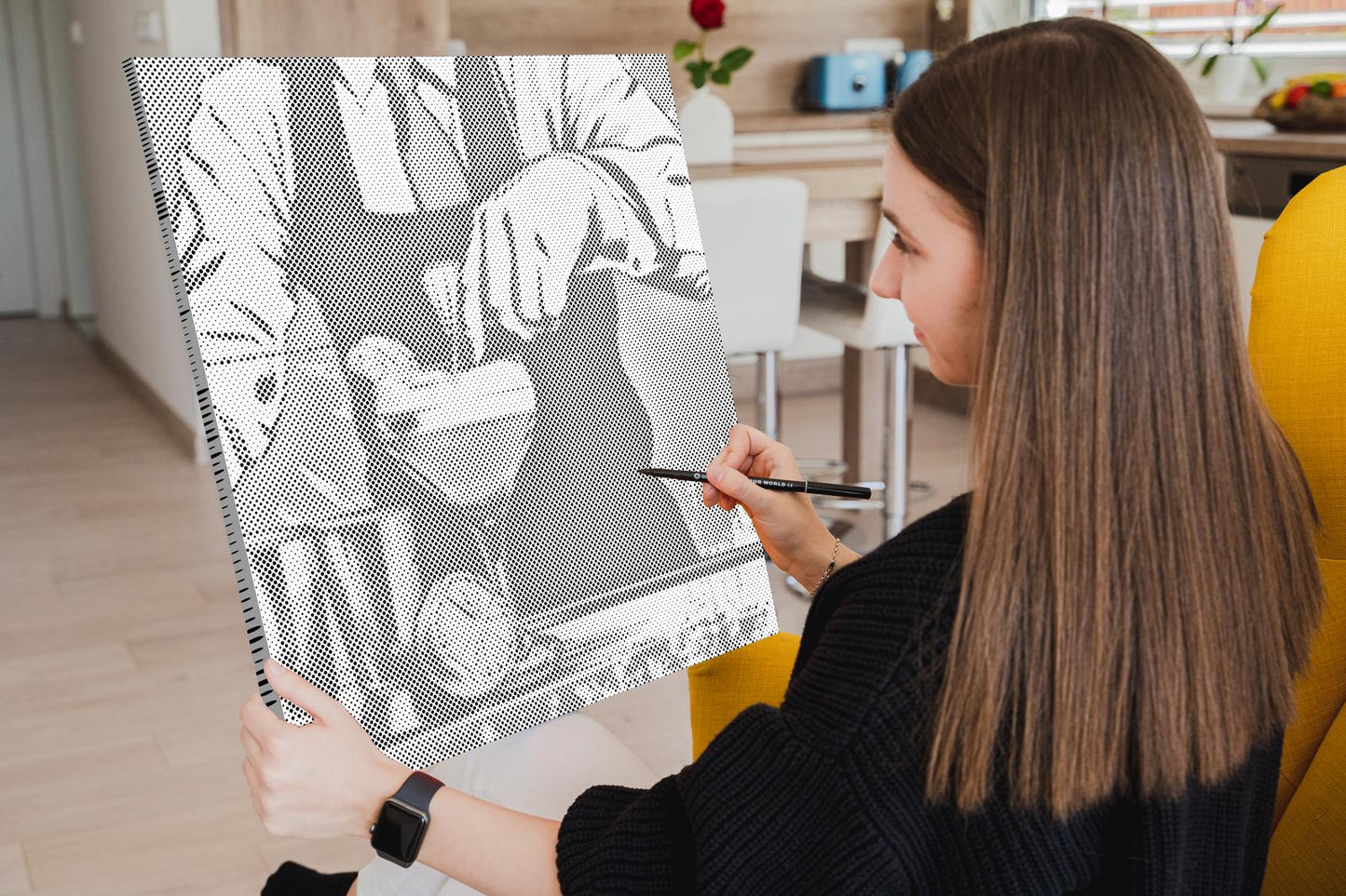 Dotting - Pop art - Bartender