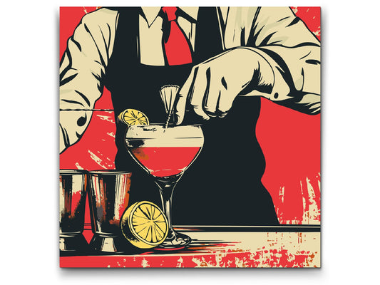 Paint by number - Pop art - Bartender
