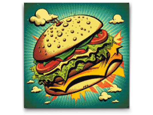 Diamond Paint - Pop art - Burger