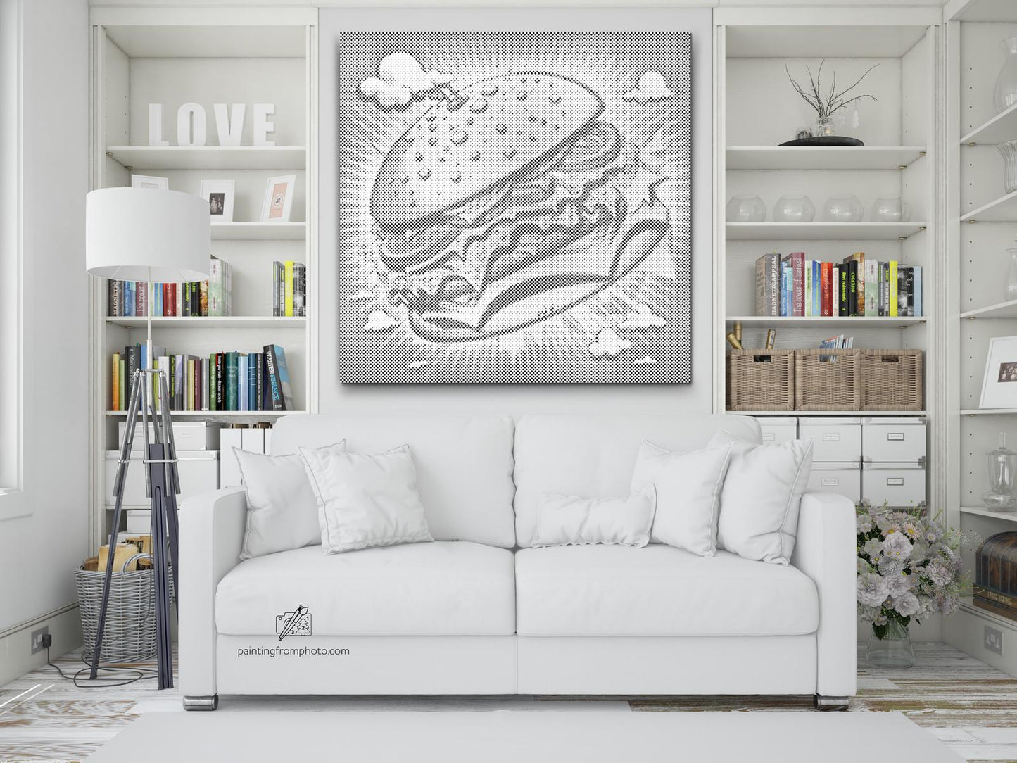Dotting - Pop art - Burger