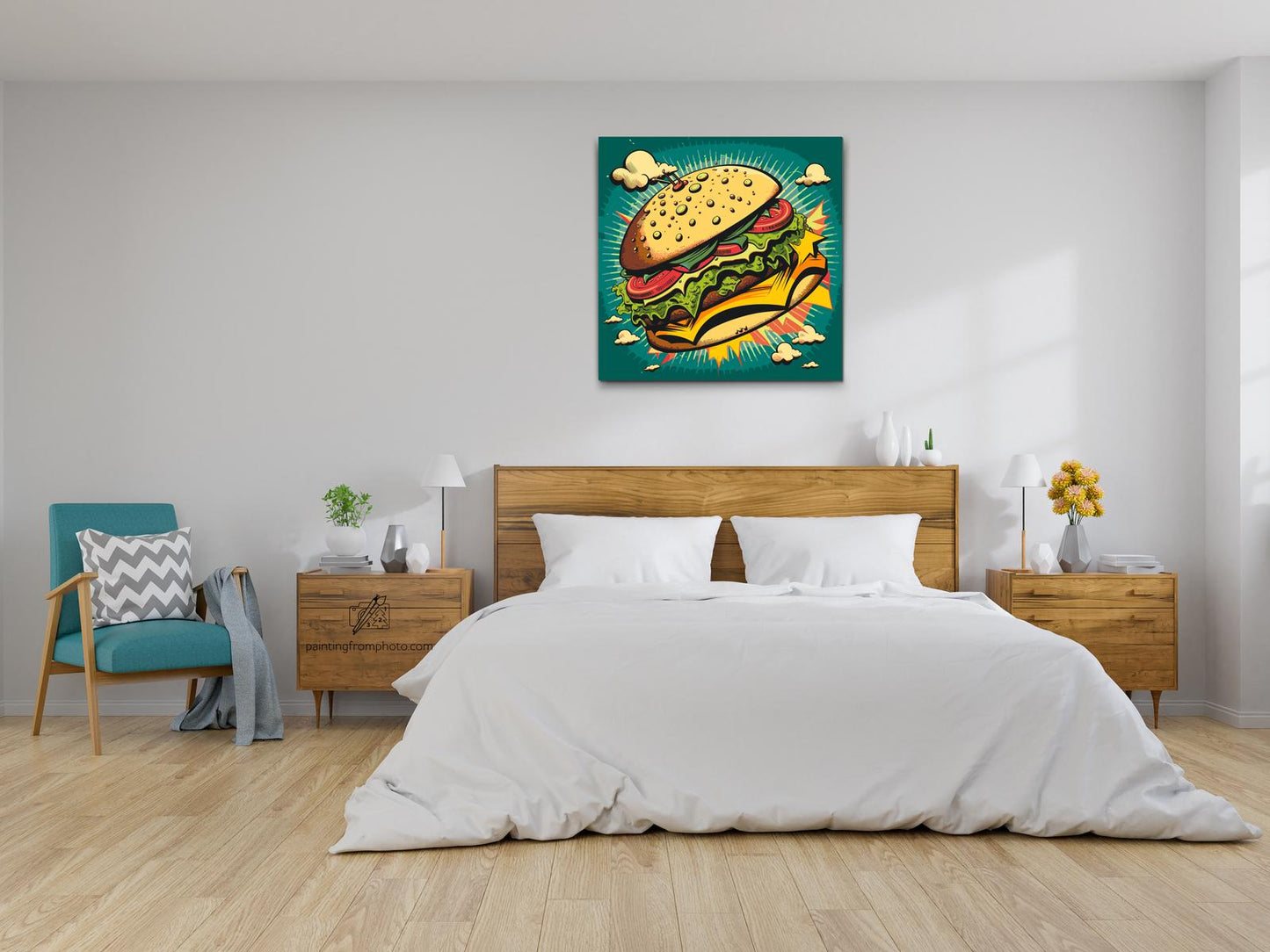 Paint by number - Pop art - Burger