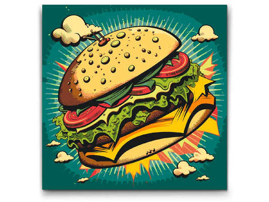 Paint by number - Pop art - Burger