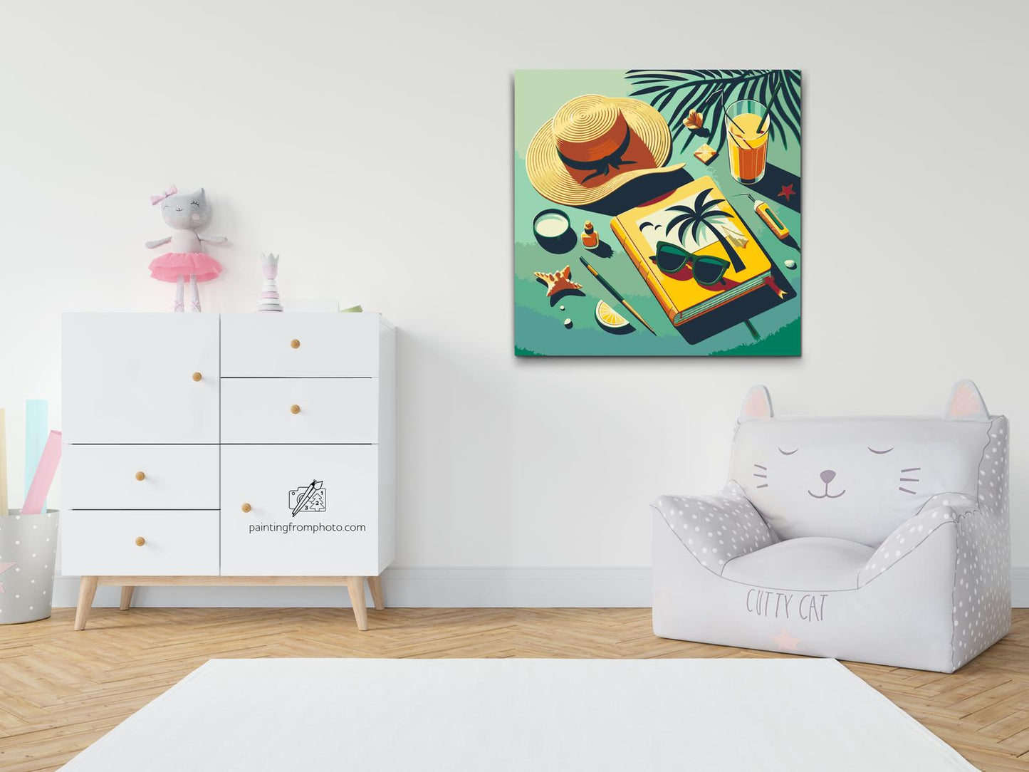 Paint by number - Pop art - Sommerens nødvendigheder