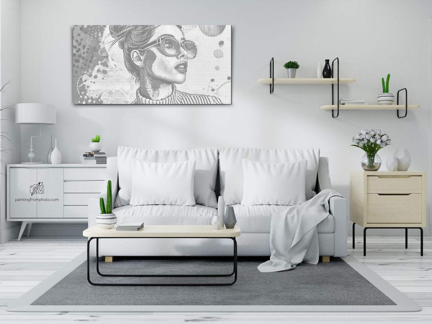 Dotting - Pop art - Moderne kvinde