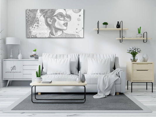Dotting - Pop art - Moderne kvinde