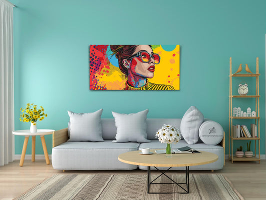 Paint by number - Pop art - Moderne kvinde