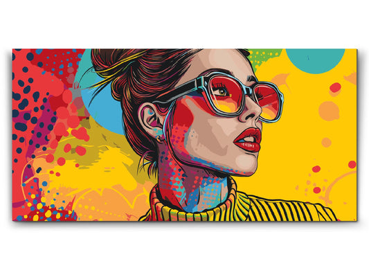 Paint by number - Pop art - Moderne kvinde