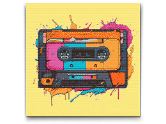 Diamond Paint - Popkunst - Radiokassette