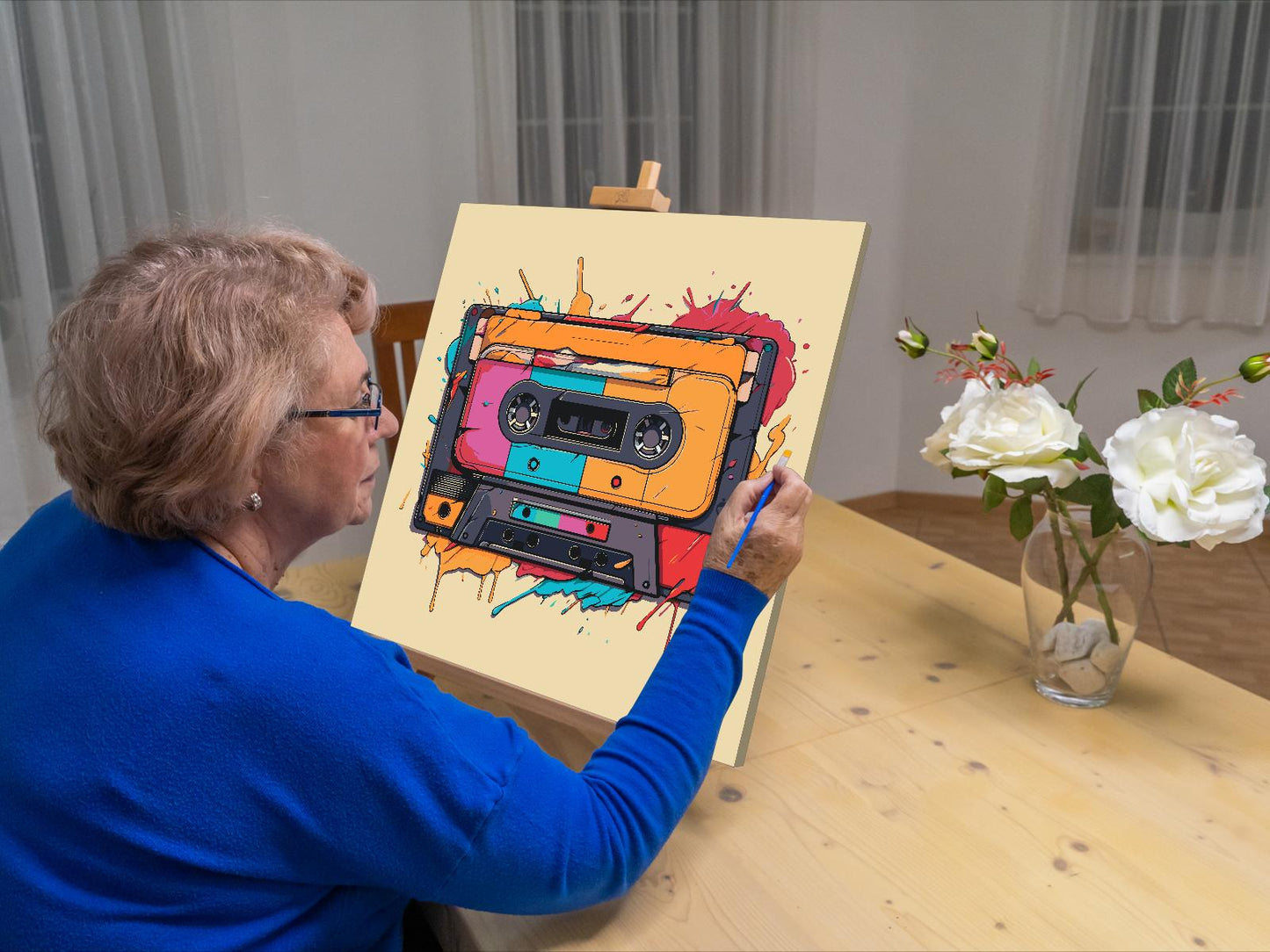 Paint by number - Popkunst - Radiokassette