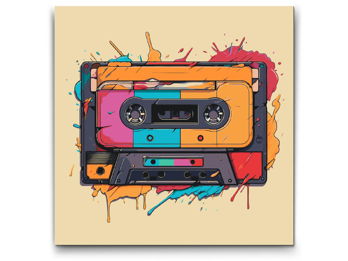 Paint by number - Popkunst - Radiokassette
