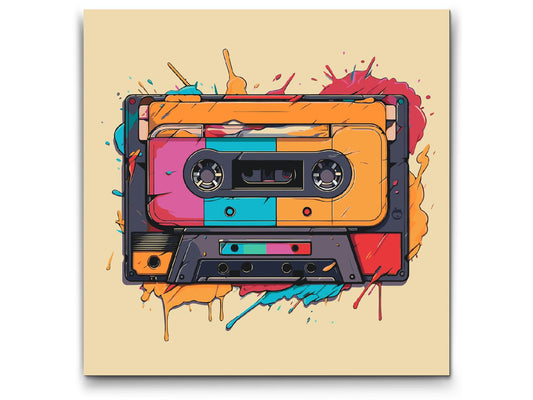 Paint by number - Popkunst - Radiokassette