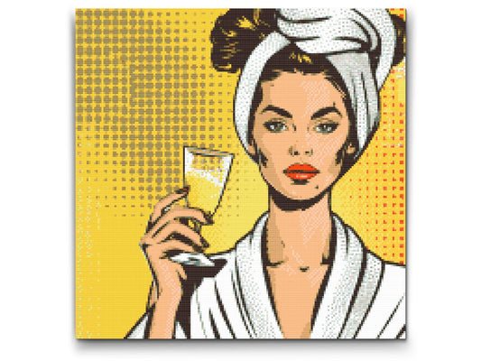 Diamond Paint - Pop art - Wellness og prosecco