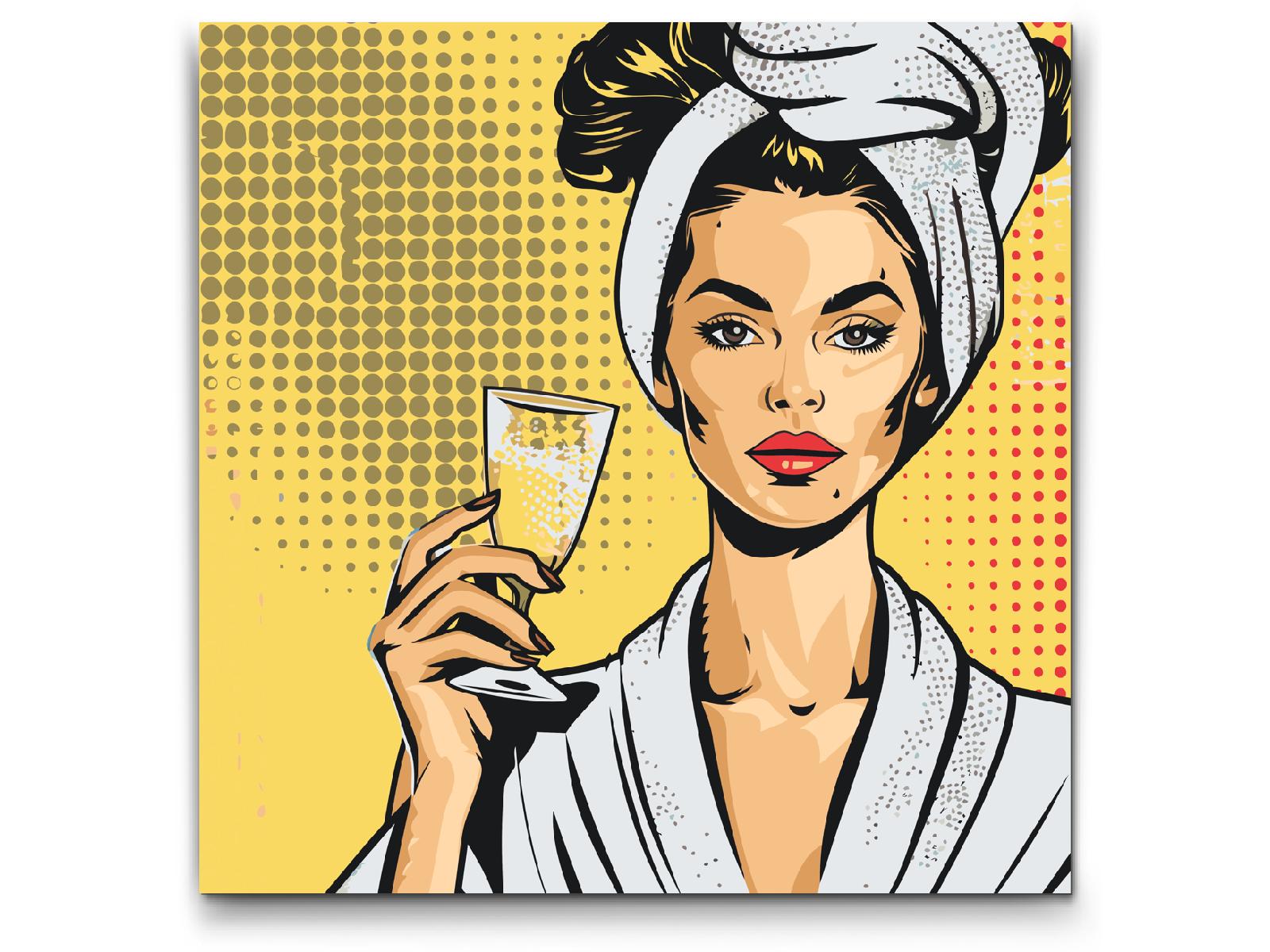Paint by number - Pop art - Wellness og prosecco