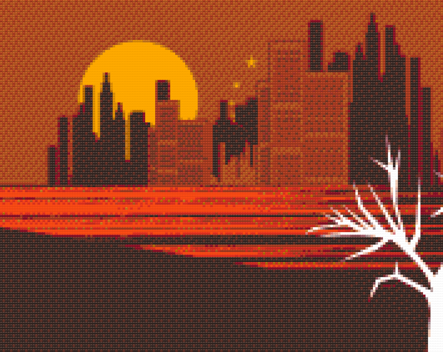 Diamond Paint - Orange Skyline