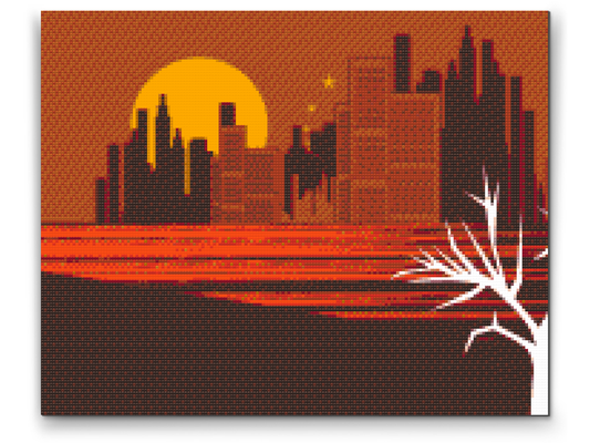 Diamond Paint - Orange Skyline