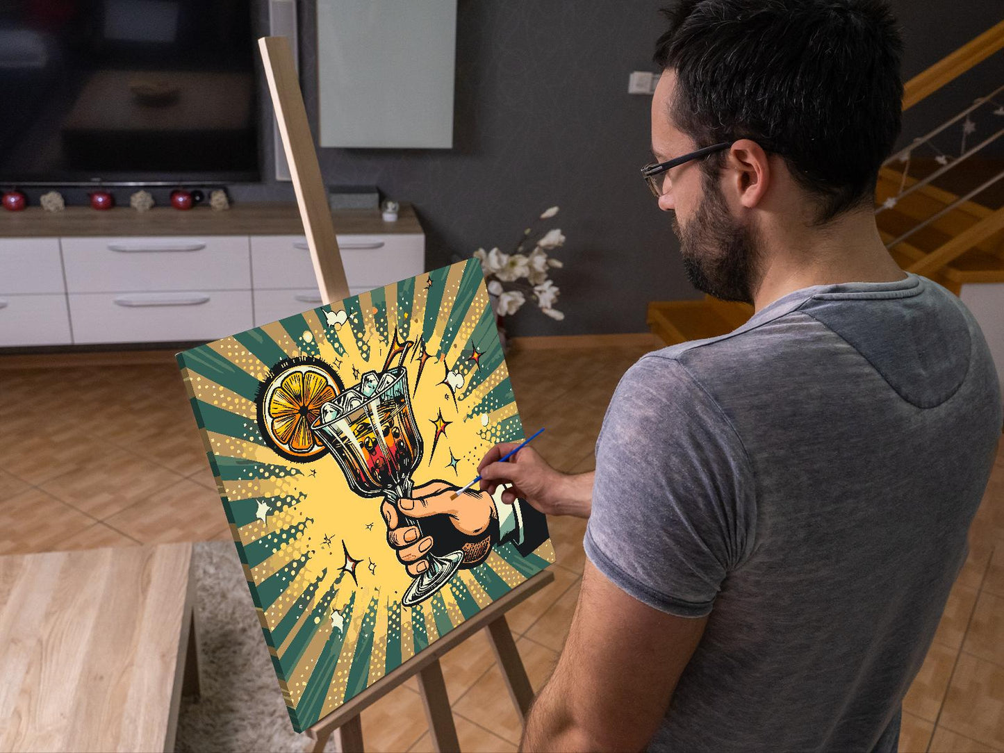 Paint by number - Pop art - Cocktail