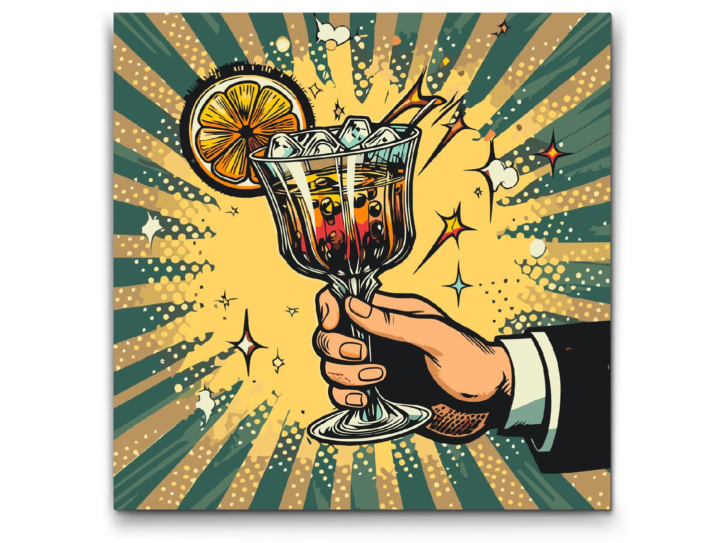 Paint by number - Pop art - Cocktail