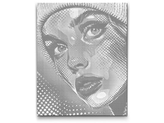 Dotting - Pop art - Kvinde med hat