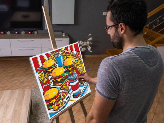 Paint by number - Pop art - Fastfood
