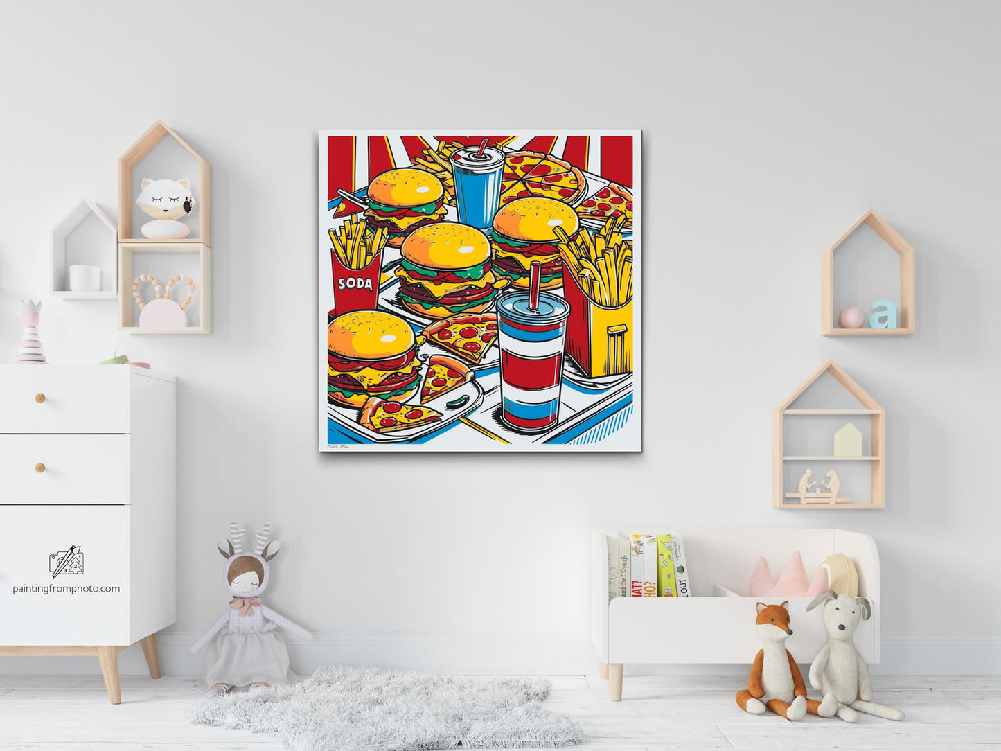 Paint by number - Pop art - Fastfood