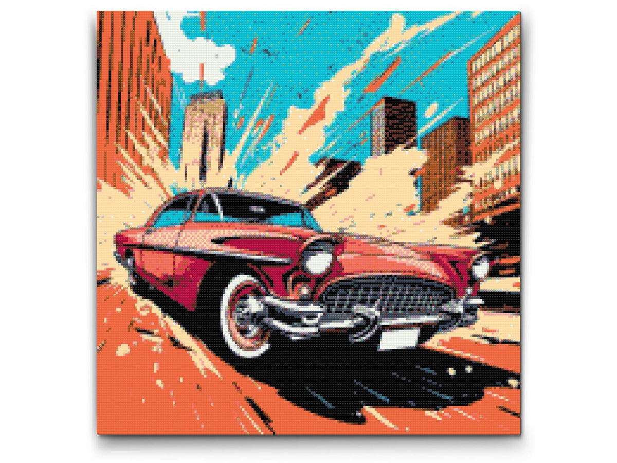 Diamond Paint - Pop art - Red Car
