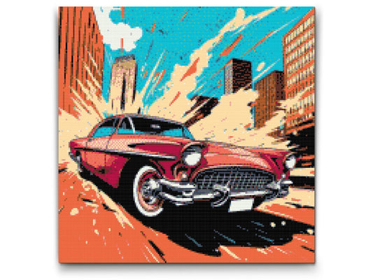 Diamond Paint - Pop art - Red Car
