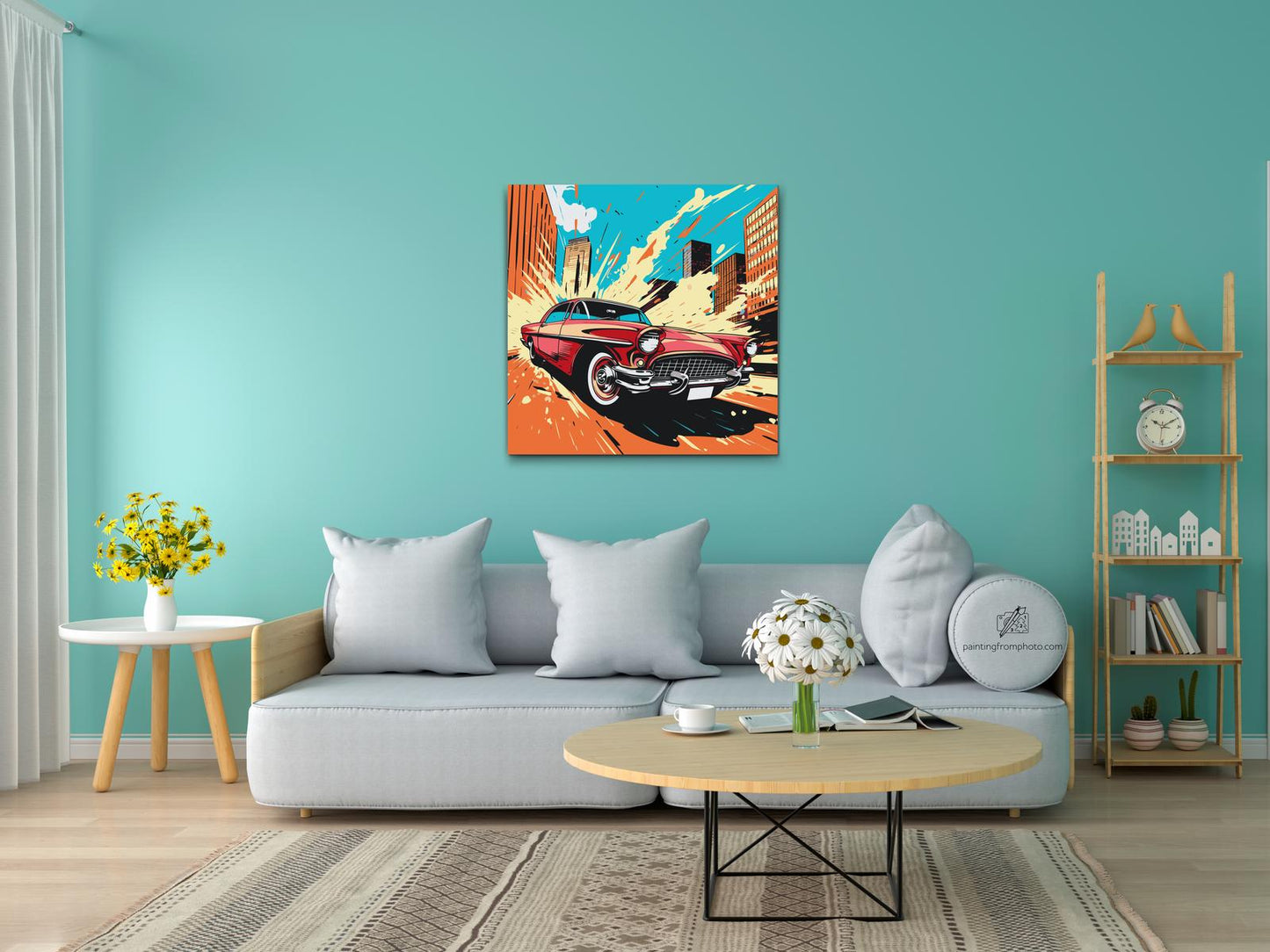 Paint by number - Pop art - Red Car