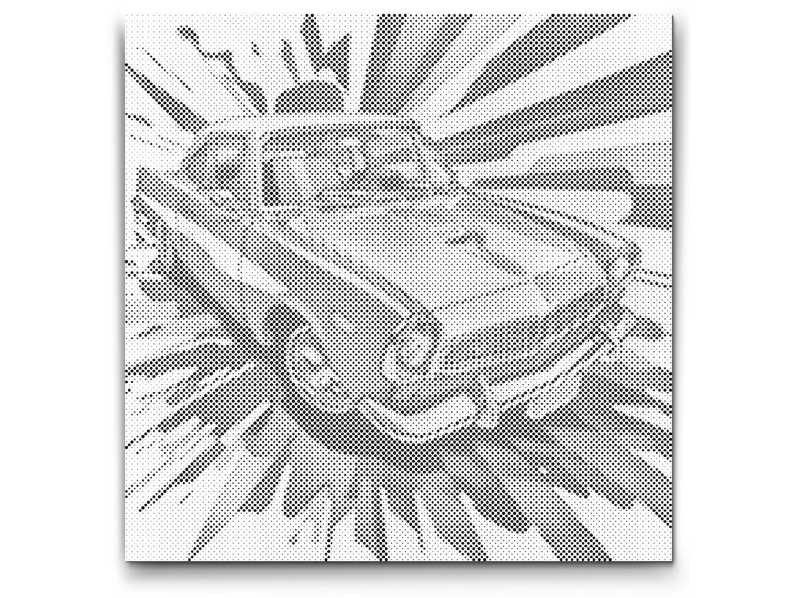 Dotting - Pop art - Blue Car