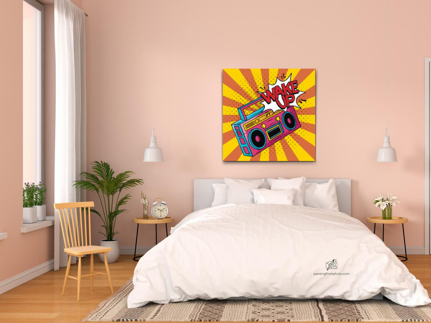 Diamond Paint - Pop art - Vågn op