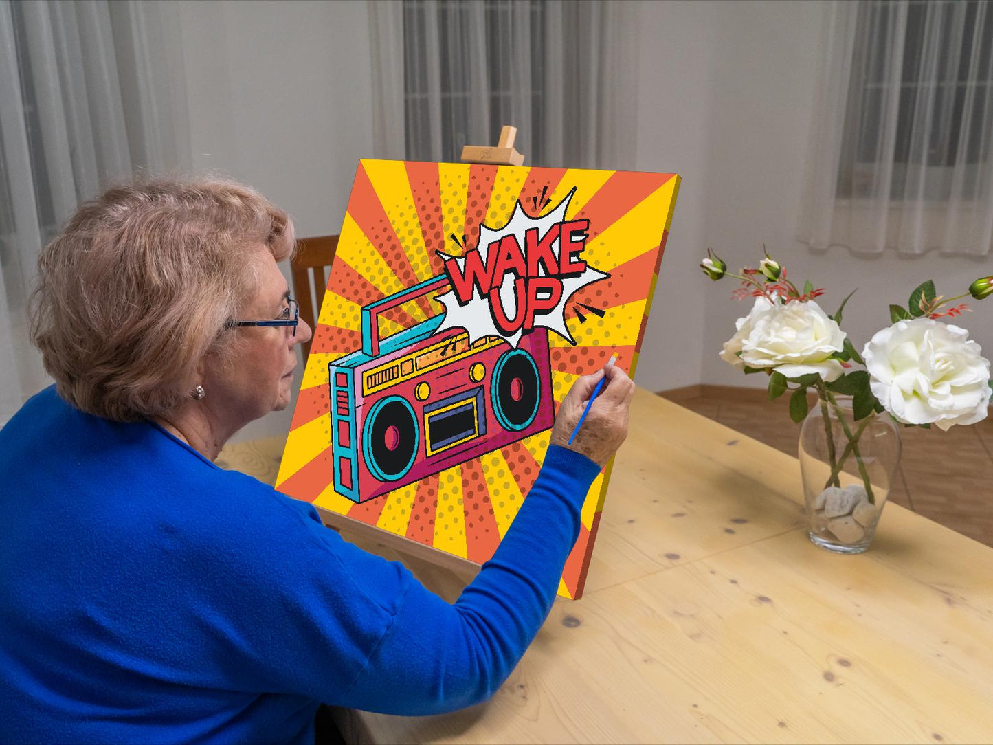 Paint by number - Pop art - Vågn op