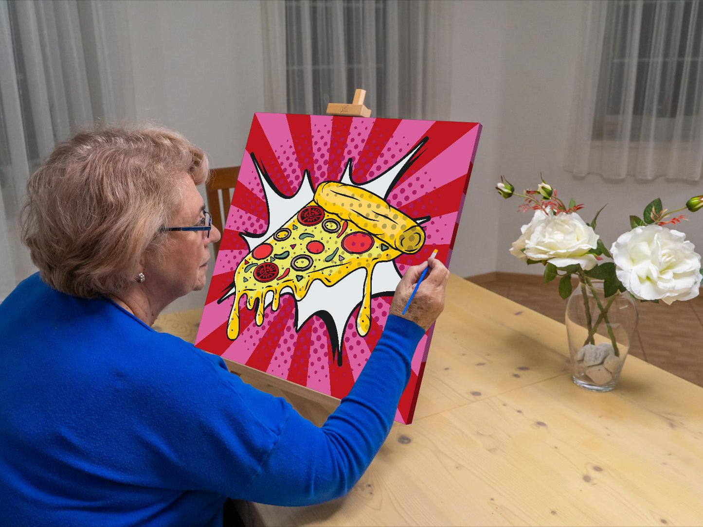 Paint by number - Pop art - Pizza