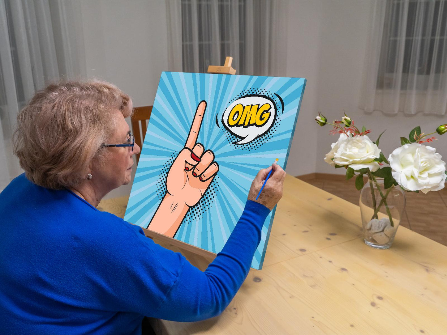 Paint by number - Pop art - OMG
