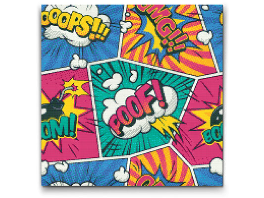 Diamond Paint - Pop art - Bogstaver