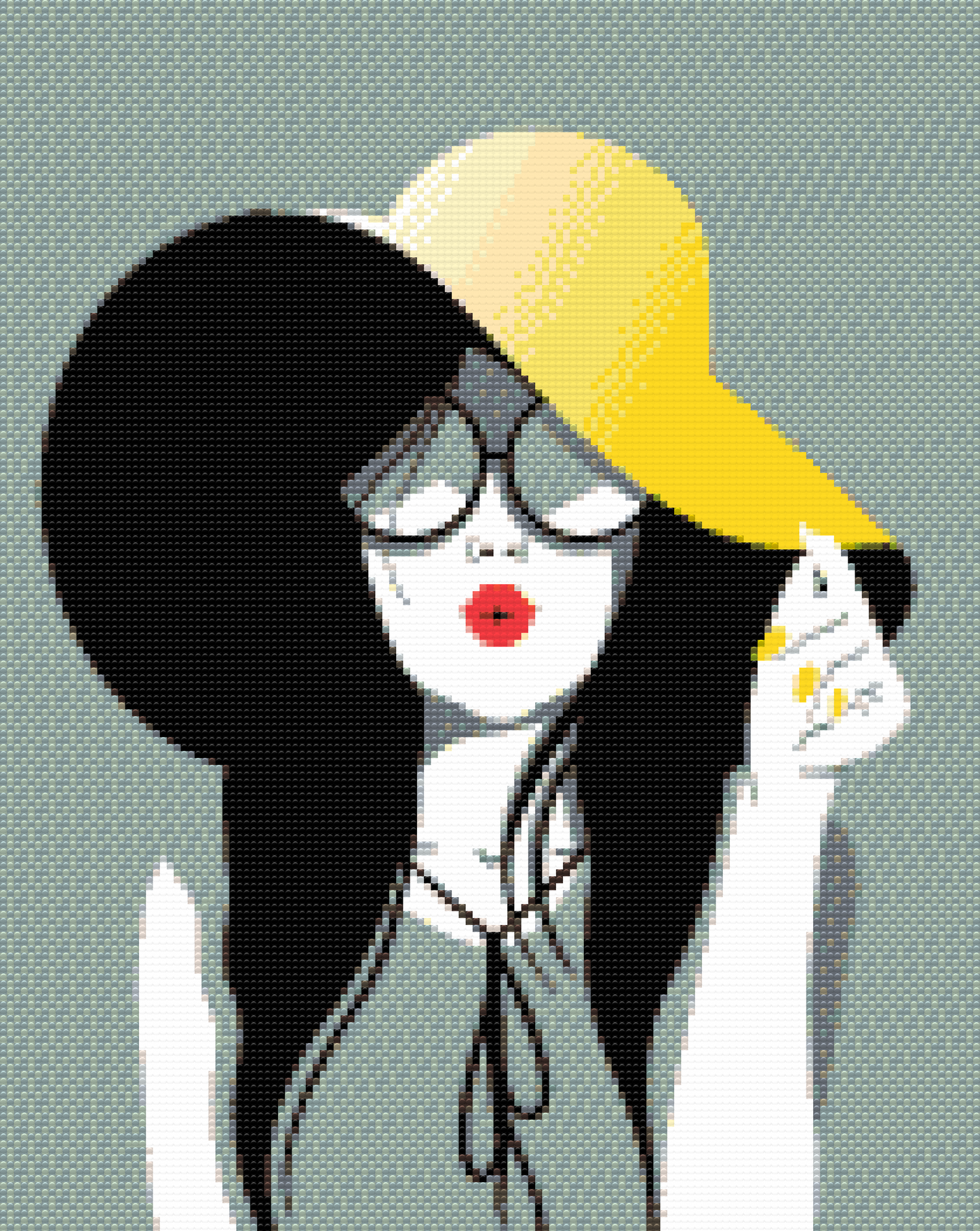 Diamond Paint - Dame med den gule hat