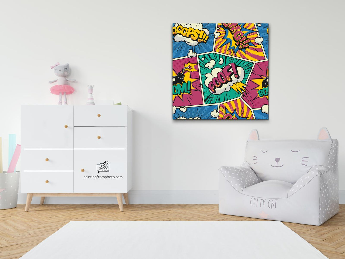 Paint by number - Pop art - Bogstaver