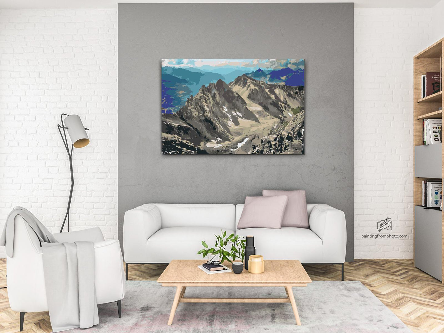 Paint by number - Udsigt over Alperne - Østrig