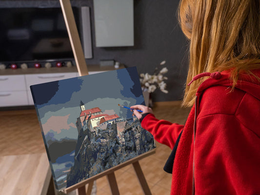 Paint by number - Riegensburg Slot - Østrig
