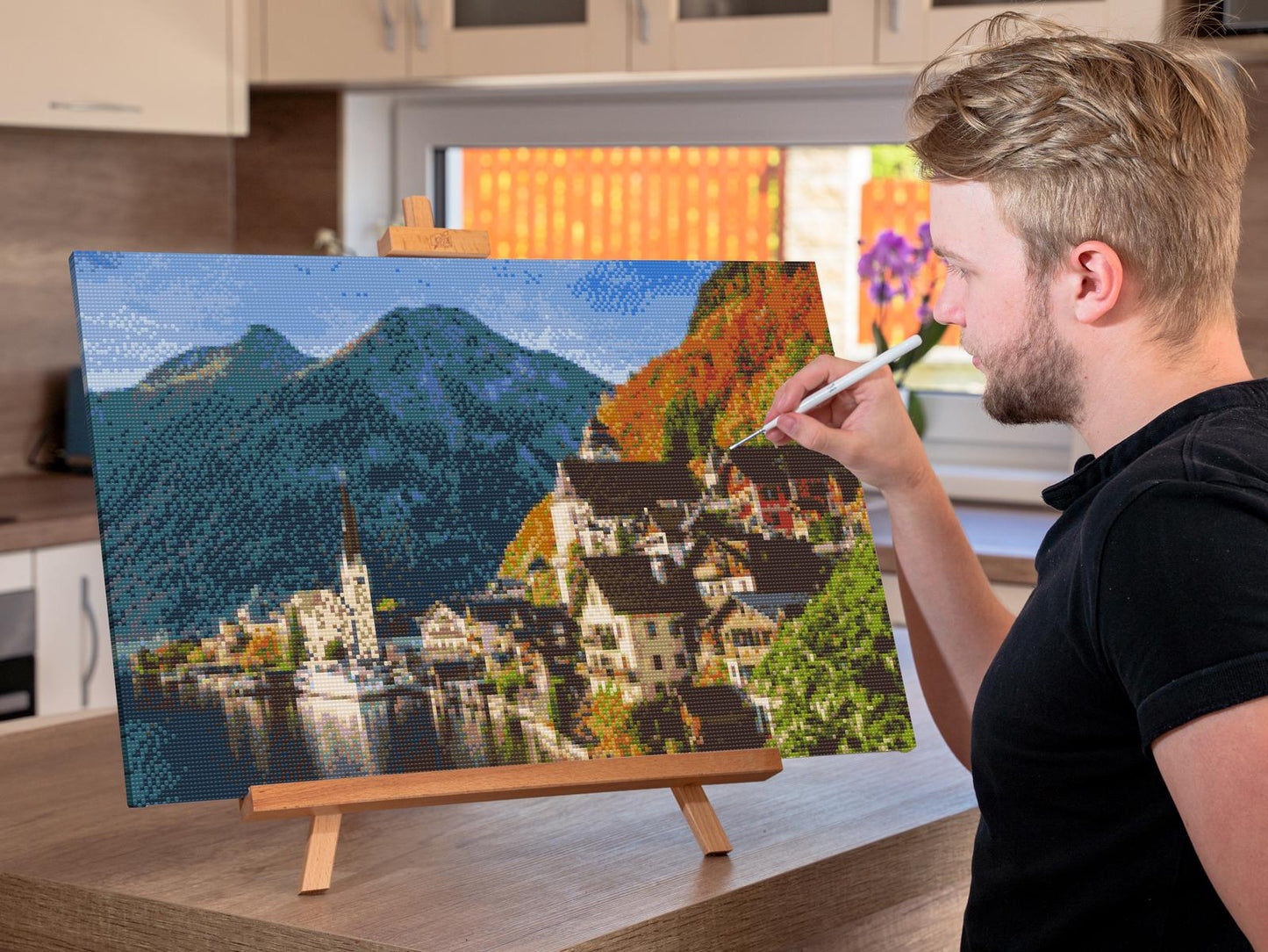 Diamond Paint - Hallstatt-søen - Østrig