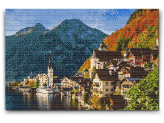 Diamond Paint - Hallstatt-søen - Østrig