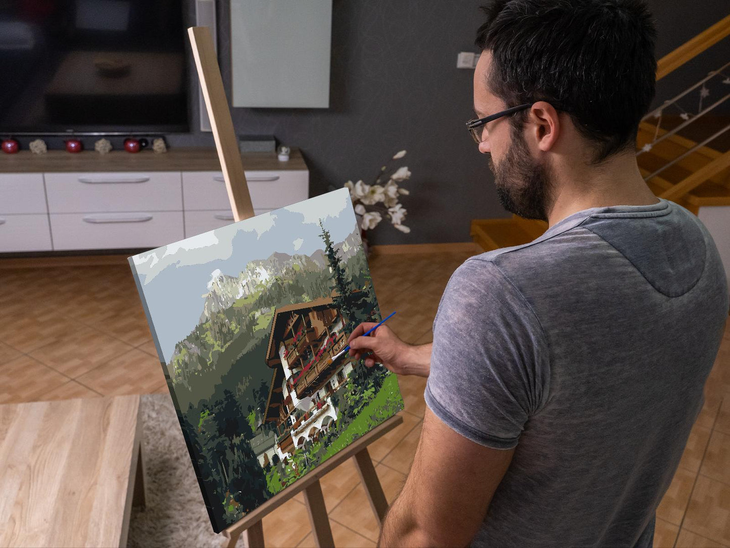 Paint by number - Natur i Tannheim - Østrig