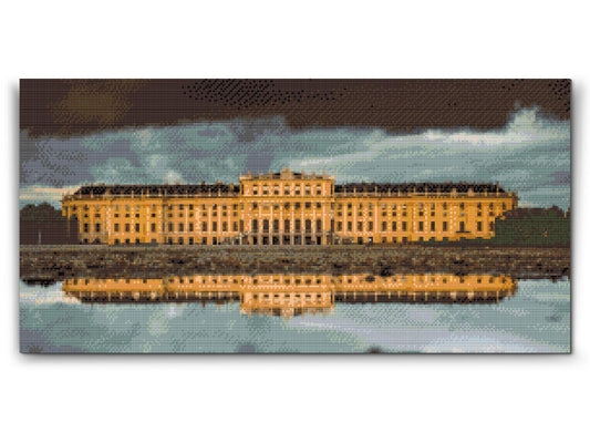 Diamond Paint - Solnedgang ved Schönbrunn - Østrig