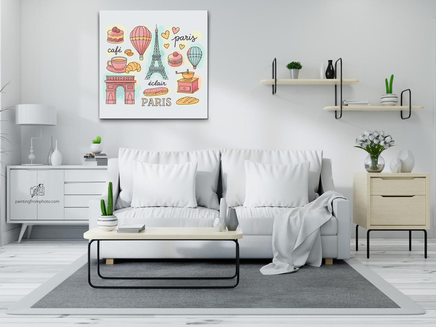 Paint by number - Muntre motiver fra Frankrig