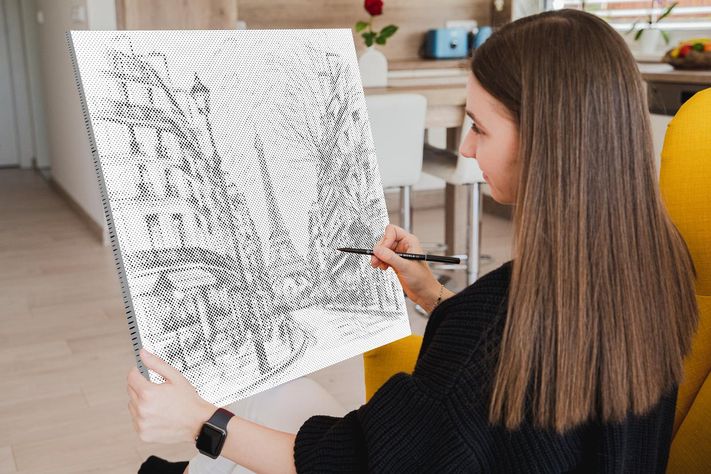 Dotting - Tegning af Paris – Frankrig