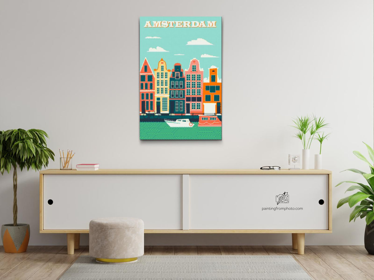 Diamond Paint - Plakat Amsterdam