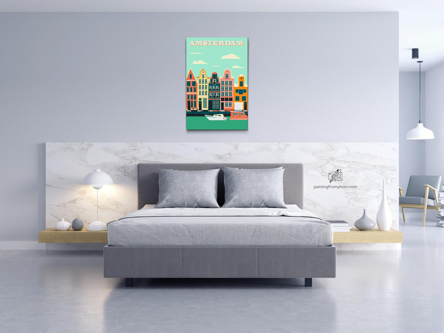 Paint by number - Plakat Amsterdam