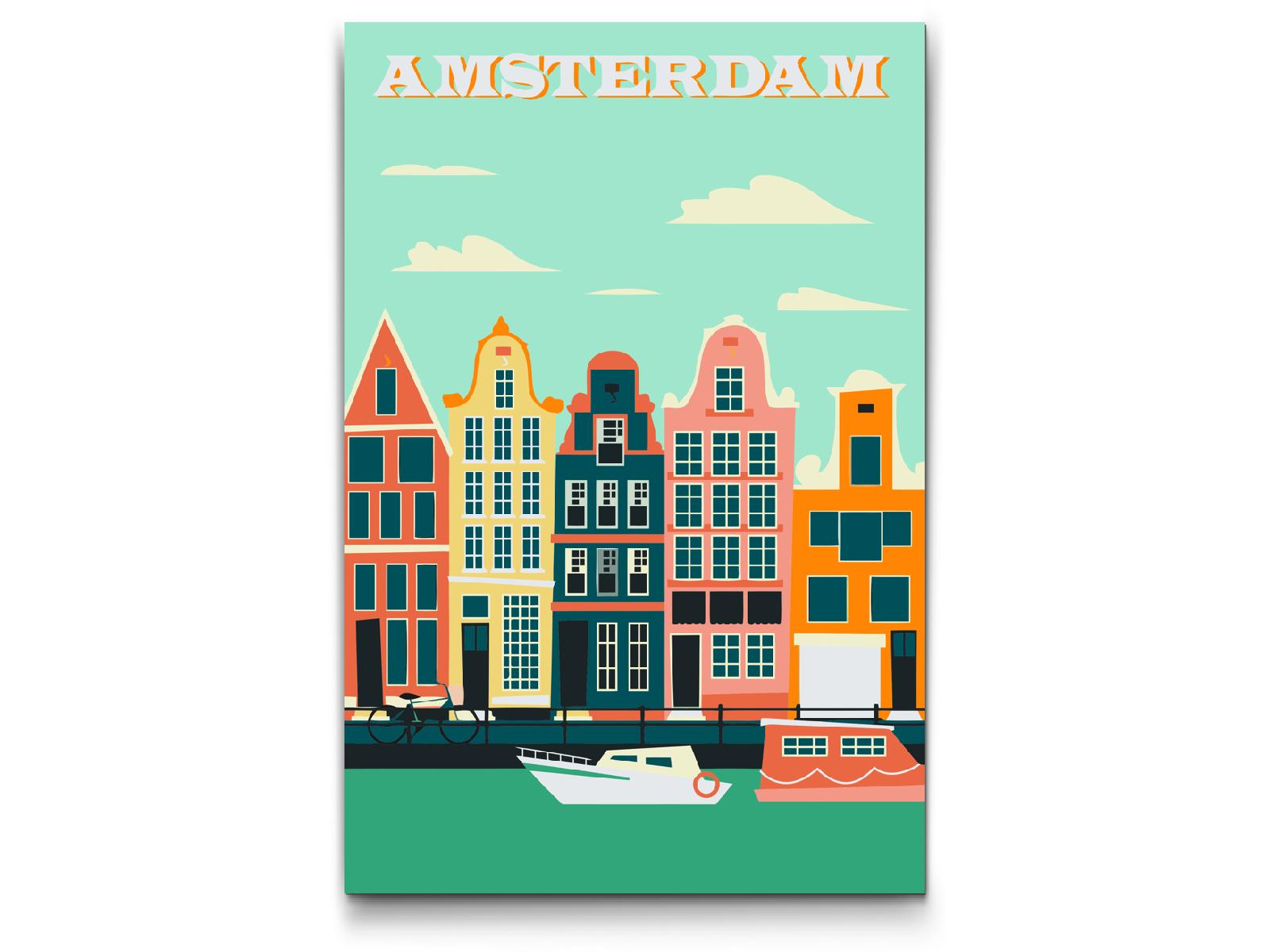 Paint by number - Plakat Amsterdam