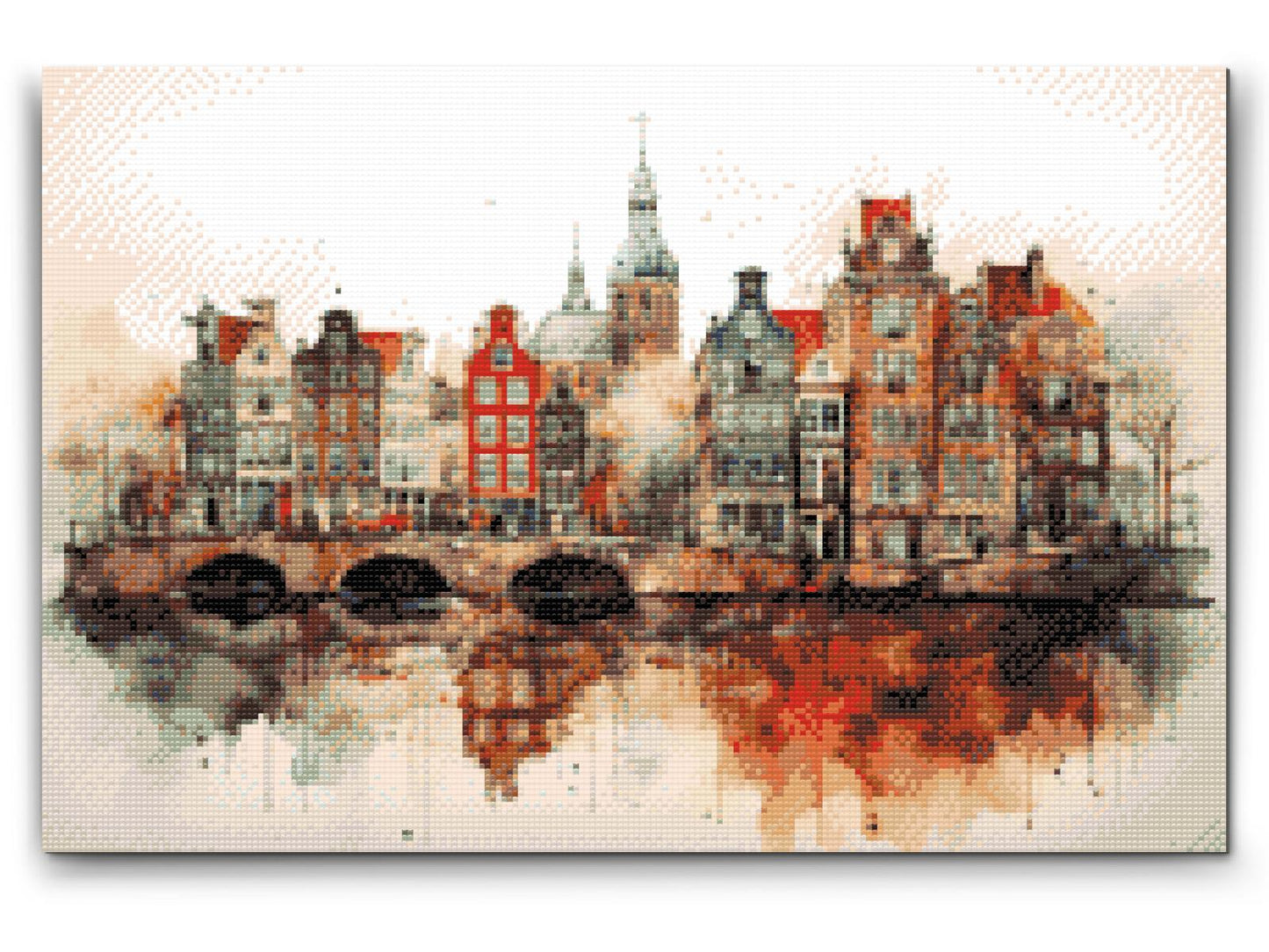 Diamond Paint - Tegning af Amsterdam - Holland