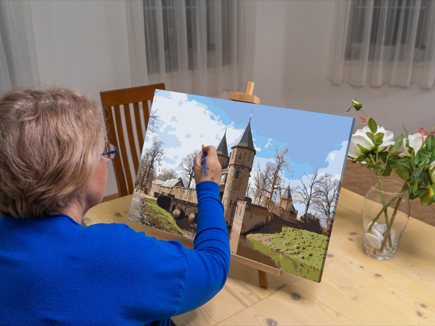 Paint by number - de Haar Slot - Nederlandene