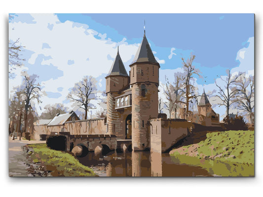 Paint by number - de Haar Slot - Nederlandene