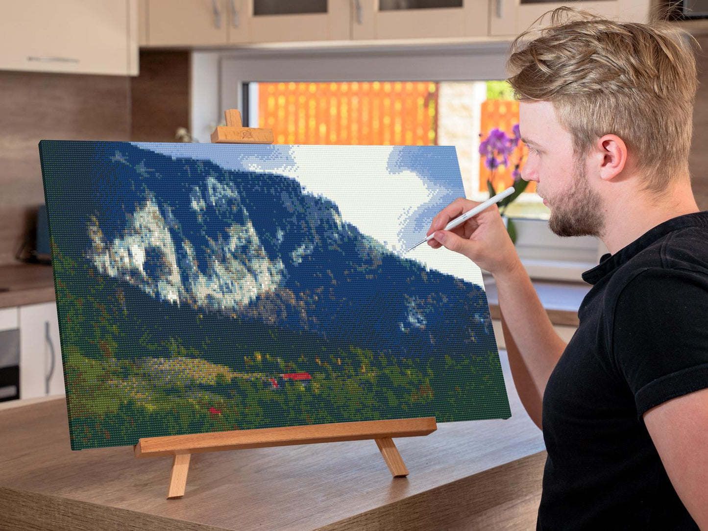 Diamond Paint - Farverigt landskab – Slovenien